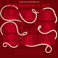 Capa do Episódio: Descobertas e 24/7 (Uma conversa com apoiadores sobre jornadas, comemorações de 24/7, kink shaming, teoria e prática, age play, fire play, wax play e mais.)